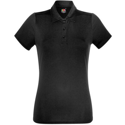Performance Polofruit Of The Loom Black T-Shirt Čierna L Performance Polofruit Of The Loom Black T-Shirt Čierna L