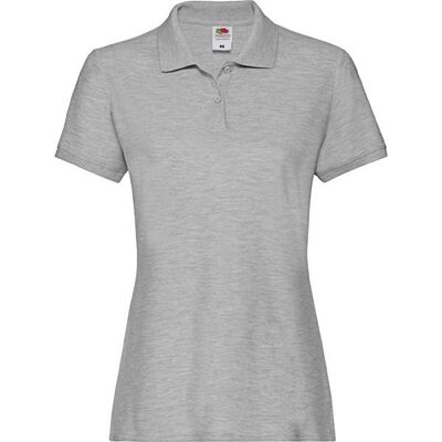 Grey Polo Fruit Of The Loom Šedá L Grey Polo Fruit Of The Loom Šedá L