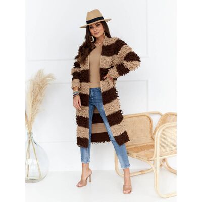Brown Cardigan By O La La Cxp1050. R00 Hnedá One Size Brown Cardigan By O La La Cxp1050. R00 Hnedá One Size