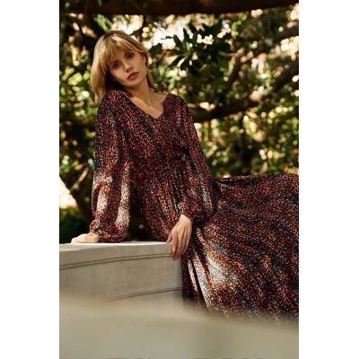 Marisse Women'S Dress L-Su-4612 L.Brown Čierna M Marisse Women'S Dress L-Su-4612 L.Brown Čierna M