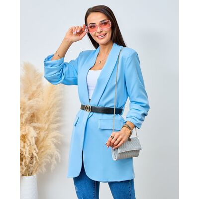 Resti Women'S Blazer With Belt Modrá Univ Resti Women'S Blazer With Belt Modrá Univ