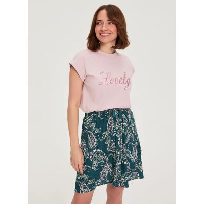 Marisse Dámske Tričko Dusty Pink Biela M Marisse Dámske Tričko Dusty Pink Biela M
