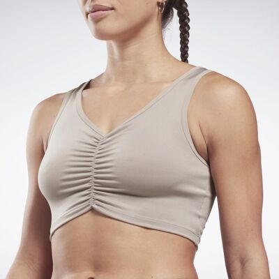 Reebok - S Ruched Cropped Tank Krémová Xl Reebok - S Ruched Cropped Tank Krémová Xl
