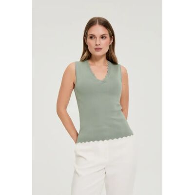 Dámsky Top Marisse Olive Biela Xxl Dámsky Top Marisse Olive Biela Xxl