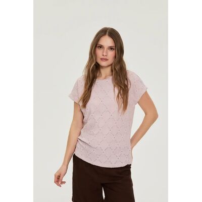 Marisse Dámske Tričko Dusty Pink Hnedá Xl Marisse Dámske Tričko Dusty Pink Hnedá Xl