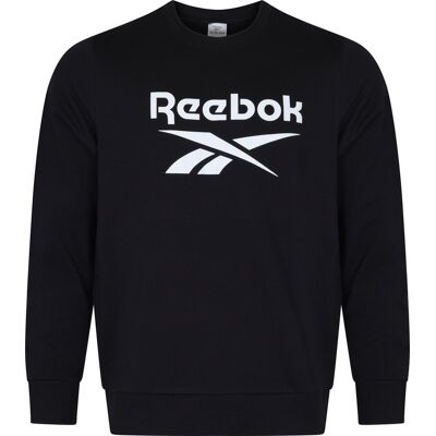 Reebok - Ri Bl Ft Crew Mikina Plus Size Čierna Xxl Reebok - Ri Bl Ft Crew Mikina Plus Size Čierna Xxl