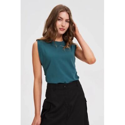 Marisse Green Cotton Top Čierna M Marisse Green Cotton Top Čierna M