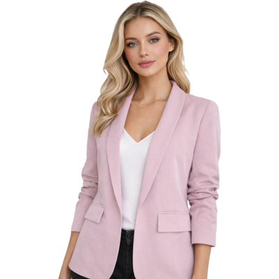 FASHION Dámska Prechodná Bunda - Ružová Čierna Univ FASHION Dámska Prechodná Bunda - Ružová Čierna Univ