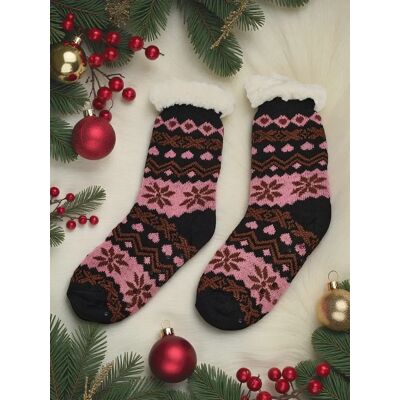 Resti Izolované Vianočné Ponožky Winterjoy Čierna 39-42 Resti Izolované Vianočné Ponožky Winterjoy Čierna 39-42