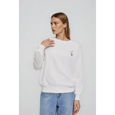 Dámska Mikina Marisse V Off White Biela M Dámska Mikina Marisse V Off White Biela M