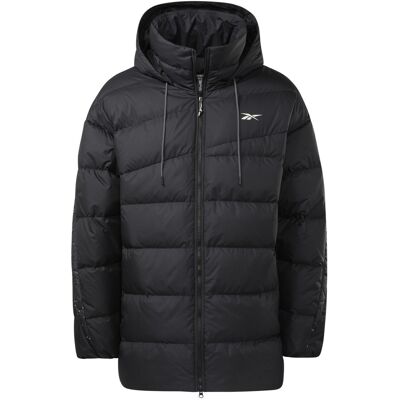 Reebok - Unisex Dlhá Zimná Bunda Čierna Xs Reebok - Unisex Dlhá Zimná Bunda Čierna Xs