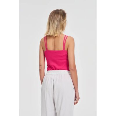 Marisse Fuchsia Cotton Top Šedá M Marisse Fuchsia Cotton Top Šedá M