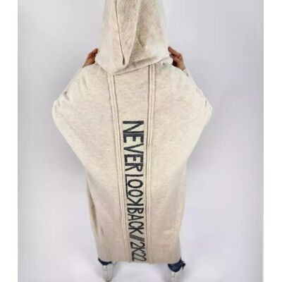 Pri Long Cardigan Sweater With Wool Never Look Back Krémová M Pri Long Cardigan Sweater With Wool Never Look Back Krémová M