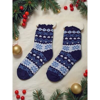 Resti Izolované Vianočné Ponožky Winterjoy Modrá 35-38 Resti Izolované Vianočné Ponožky Winterjoy Modrá 35-38