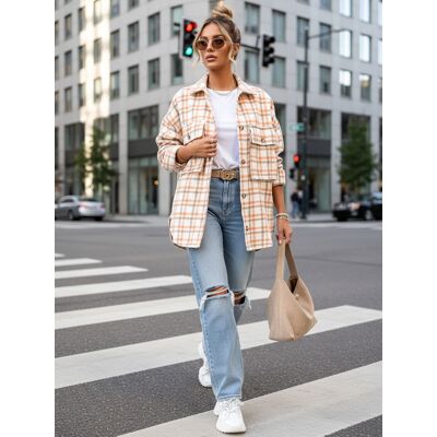 Dámska Vzorovaná Košeľa Dstreet Biela M Dámska Vzorovaná Košeľa Dstreet Biela M