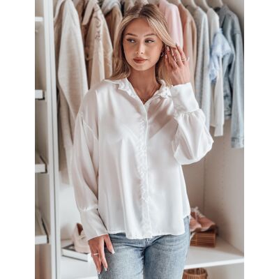 DStreet Dámska Oversize Blúzka Satinia Biela Šedá One Size DStreet Dámska Oversize Blúzka Satinia Biela Šedá One Size