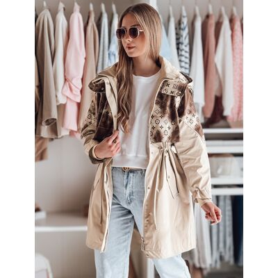 DStreet Dámska Prechodná Parka Feriparka Krémová M DStreet Dámska Prechodná Parka Feriparka Krémová M