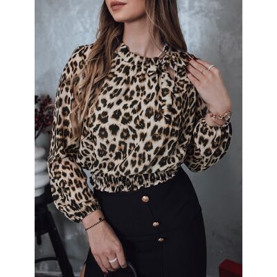DStreet Dámska Blúzka Oversize S Leopardím Vzorom One Size DStreet Dámska Blúzka Oversize S Leopardím Vzorom One Size