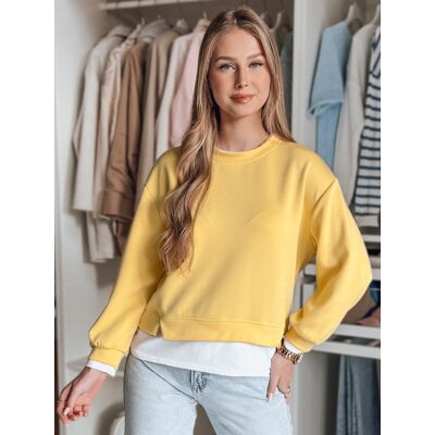 DStreet Dámska Oversize Mikina Luzzio Žltá Horčicová One Size DStreet Dámska Oversize Mikina Luzzio Žltá Horčicová One Size
