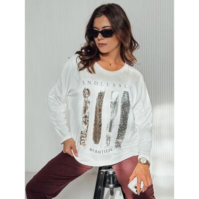 DStreet Dámska Oversize Blúzka Modezine Biela Šedá One Size DStreet Dámska Oversize Blúzka Modezine Biela Šedá One Size
