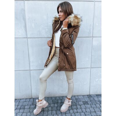 Dámska Bunda Dstreet Hnedá L Dámska Bunda Dstreet Hnedá L