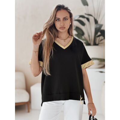 DStreet Dámska Oversize Blúzka Shine Love Čierna One Size DStreet Dámska Oversize Blúzka Shine Love Čierna One Size