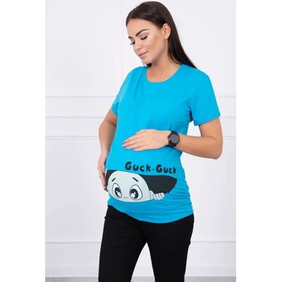 Kesi Marka Niezdefiniowana Materská Blúzka Guck Tyrkysový Modrá M-L-Xl Kesi Marka Niezdefiniowana Materská Blúzka Guck Tyrkysový Modrá M-L-Xl