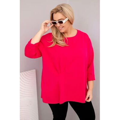 Kesi Włoski Dámska Blúzka Plus Size S Bavlnou A Dlhým Rukávom A Nariasením Fuchsie Fuchsiová One Size Kesi Włoski Dámska Blúzka Plus Size S Bavlnou A Dlhým Rukávom A Nariasením Fuchsie Fuchsiová One Size