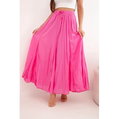 Kesi Włoski Kesi Dámska Maxi Sukňa S Elastickým Pásom Camel Biela One Size Kesi Włoski Kesi Dámska Maxi Sukňa S Elastickým Pásom Camel Biela One Size