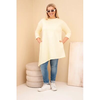 Kesi Włoski Dámska Sukňa Plus Size Z Viskózy S Voľným Strihom A Dlhým Rukávom Žltá Svetlomodrá One Size Kesi Włoski Dámska Sukňa Plus Size Z Viskózy S Voľným Strihom A Dlhým Rukávom Žltá Svetlomodrá One Size