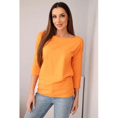 Kesi Dámska Blúzka S Lodným Výstrihom Oranžová Oranžová One Size Kesi Dámska Blúzka S Lodným Výstrihom Oranžová Oranžová One Size