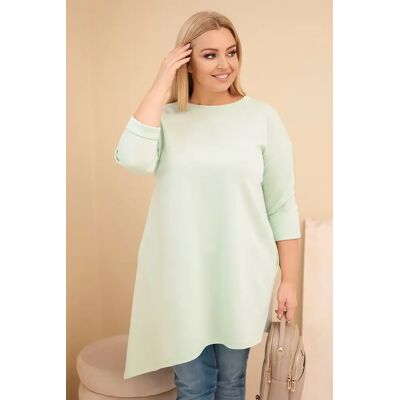 Kesi Włoski Dámska Sukňa Plus Size Z Viskózy S Voľným Strihom A Dlhým Rukávom Mätová Modrá One Size Kesi Włoski Dámska Sukňa Plus Size Z Viskózy S Voľným Strihom A Dlhým Rukávom Mätová Modrá One Size