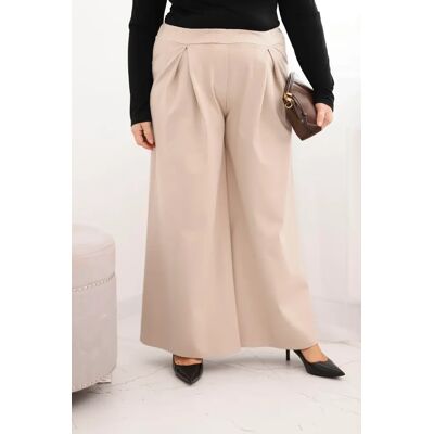 Kesi Włoski Plus Size Nohavice S Širokými Nohavicami Čierna One Size Kesi Włoski Plus Size Nohavice S Širokými Nohavicami Čierna One Size
