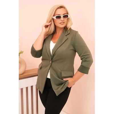 Kesi Włoski Dámska Blúzka Z Viskózy Plus Size S Dlhým Rukávom A Golierom Khaki Čierna One Size Kesi Włoski Dámska Blúzka Z Viskózy Plus Size S Dlhým Rukávom A Golierom Khaki Čierna One Size