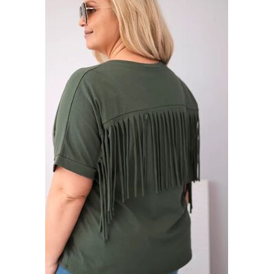 Kesi Włoski Kesi Dámska Khaki Blúzka S V-Výstrihom Čierna One Size Kesi Włoski Kesi Dámska Khaki Blúzka S V-Výstrihom Čierna One Size