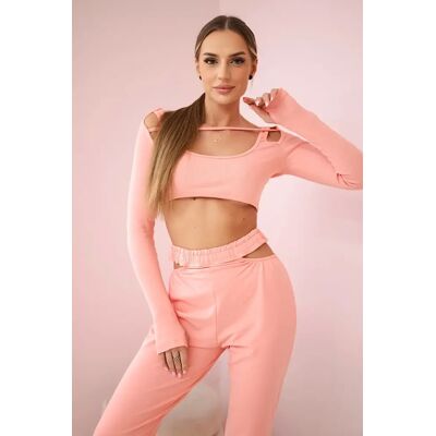 Kesi Set With Apricot Blouse Top Ružová One Size Kesi Set With Apricot Blouse Top Ružová One Size