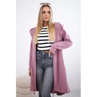 Kesi Cardigan With Oversize Print Dark Pink Ružová One Size Kesi Cardigan With Oversize Print Dark Pink Ružová One Size