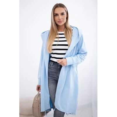 Kesi Cardigan With Oversize Print In Azure Color Svetlomodrá One Size Kesi Cardigan With Oversize Print In Azure Color Svetlomodrá One Size