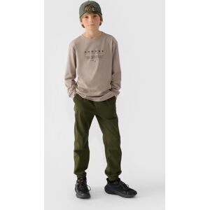 Chlapčenské Jogger Casual Nohavice Hladké 4f Khaki 4fjwmm00ttr 128 Chlapčenské Jogger Casual Nohavice Hladké 4f Khaki 4fjwmm00ttr 128