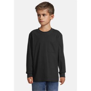Urban Classics Boys' Long-Sleeved T-Shirt With Pocket Black Čierna 158-164 Urban Classics Boys' Long-Sleeved T-Shirt With Pocket Black Čierna 158-164