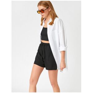 Koton Basic Mini Šortky Čierna 36 Koton Basic Mini Šortky Čierna 36