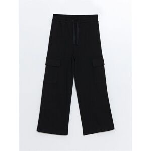 Lc Waikiki Lw - Elastic Waist Girls Cargo Sweatpants Čierna 10-11 Years Old Lc Waikiki Lw - Elastic Waist Girls Cargo Sweatpants Čierna 10-11 Years Old