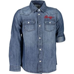 GUESS JEANS Detská Rifľová Košeľa Guess Modrá 12a GUESS JEANS Detská Rifľová Košeľa Guess Modrá 12a