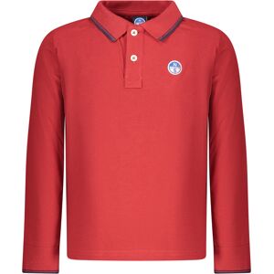 North Sails Kids' Long-Sleeved Polo Shirt, Red Červená 6a North Sails Kids' Long-Sleeved Polo Shirt, Red Červená 6a