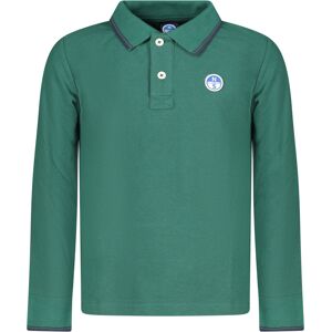 North Sails Children'S Long-Sleeved Polo Shirt, Green Zelená 14a North Sails Children'S Long-Sleeved Polo Shirt, Green Zelená 14a