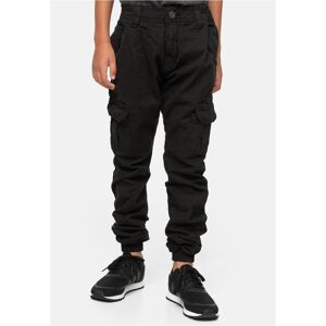 Urban Classics Boys' Cargo Jogging Pants Black Čierna 5-6 Y Urban Classics Boys' Cargo Jogging Pants Black Čierna 5-6 Y