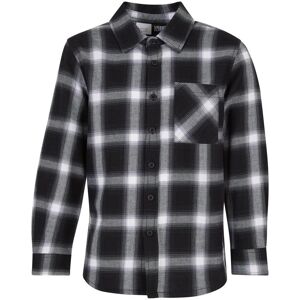 Urban Classics Boys' Oversized Plaid Shirt Black/white Čierna 158-164 Urban Classics Boys' Oversized Plaid Shirt Black/white Čierna 158-164