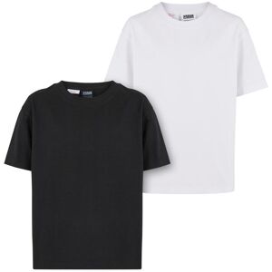 Urban Classics Girl'S Boyfriend T-Shirt, 2 Pieces Black/white Čierna 158-164 Urban Classics Girl'S Boyfriend T-Shirt, 2 Pieces Black/white Čierna 158-164