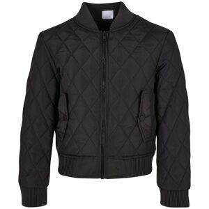 Urban Classics Girls' Diamond Quilt Nylon Jacket Black Čierna 5-6 Y Urban Classics Girls' Diamond Quilt Nylon Jacket Black Čierna 5-6 Y