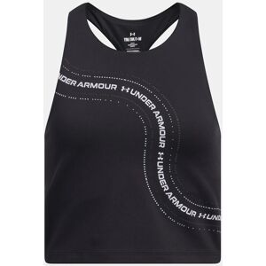 Girls' Tank Top Under Armour G Motion Branded Crop Tank Čierna M Girls' Tank Top Under Armour G Motion Branded Crop Tank Čierna M